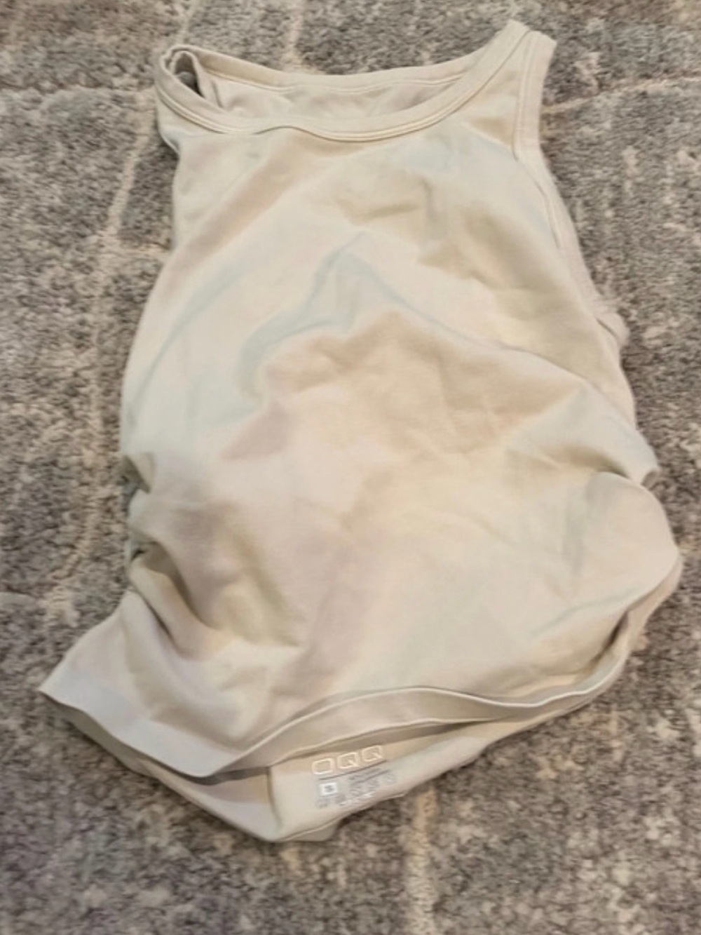 Women's Tank Top Bodysuit in Light Beige